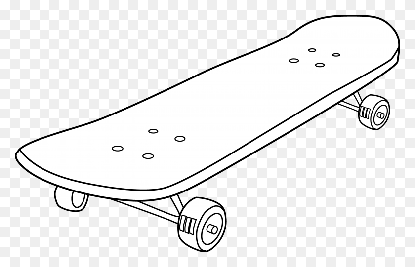 6217x3835 Skateboard Clipart White Skateboard Black Background, Sport, Sports, Clothing HD PNG Download