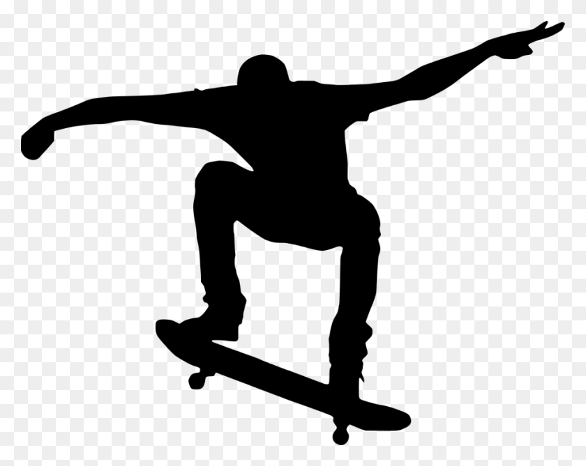 922x720 Skateboard Skateboarding Silhouette Sport Skateboard Silhouette, Gray, World Of Warcraft HD PNG Download