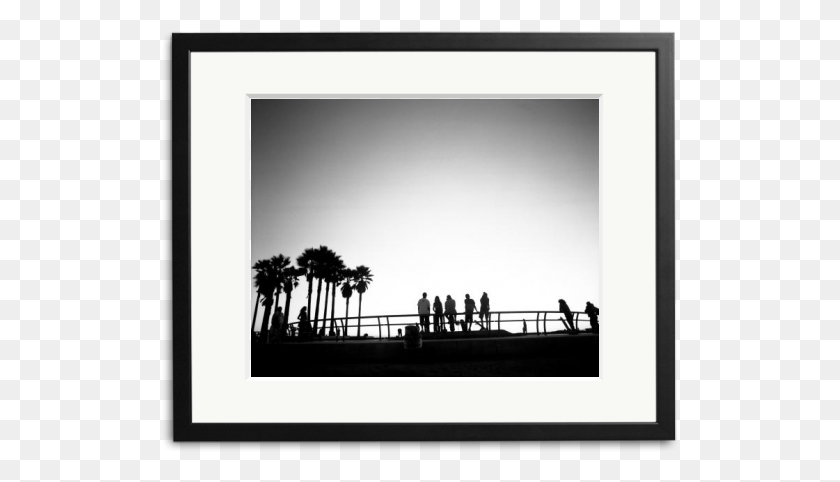 517x422 Skaters Taking A Break At Venice Beach Skate Park Silhouette, Person, Human HD PNG Download