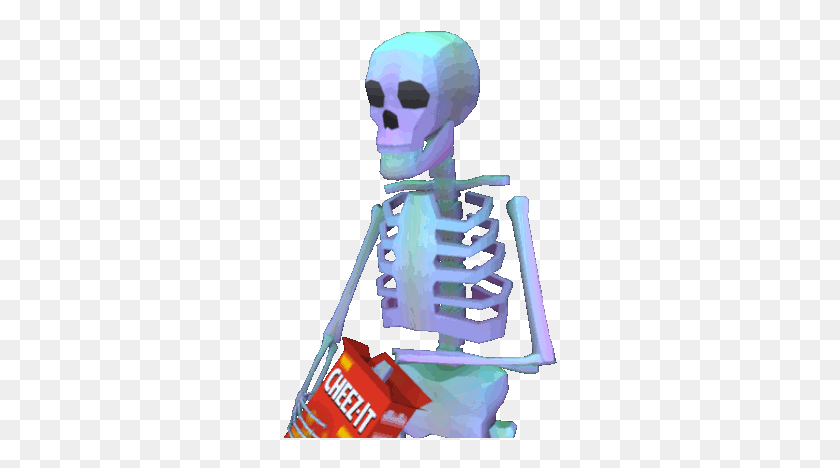 274x408 Skeleton Deathskelly Grunge Cheezit Vapor Skeleton Eating Cheez Its, Robot, Hand HD PNG Download