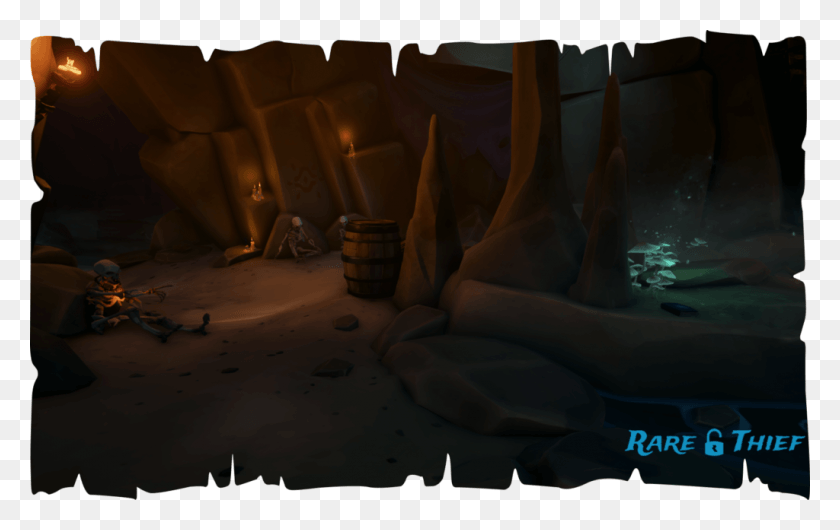 1024x618 Skeleton Puzzle Room Beacon Sea Of Thieves, Dungeon, Flame, Fire HD PNG Download