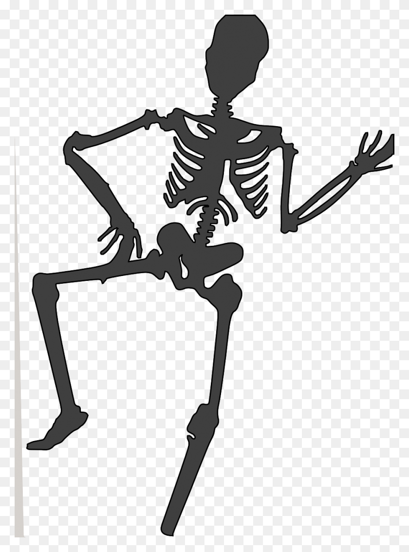 929x1280 Skeliton Clipart Bone Health Dancing Skeletons Gif, Skeleton, Bow HD PNG Download