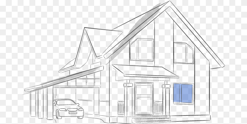 691x422 Sketch Of A House House, Architecture, Building, Housing, Car Clipart PNG