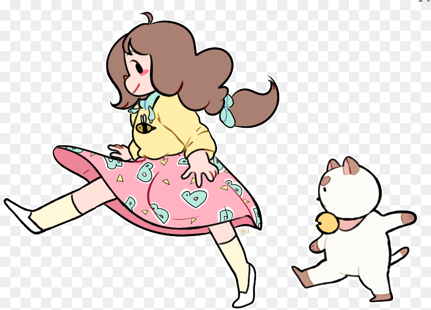 837x604 Sketcheddy Transparentso Cute Cute Bee And Puppycat, Baby, Person, Cartoon, Animal PNG