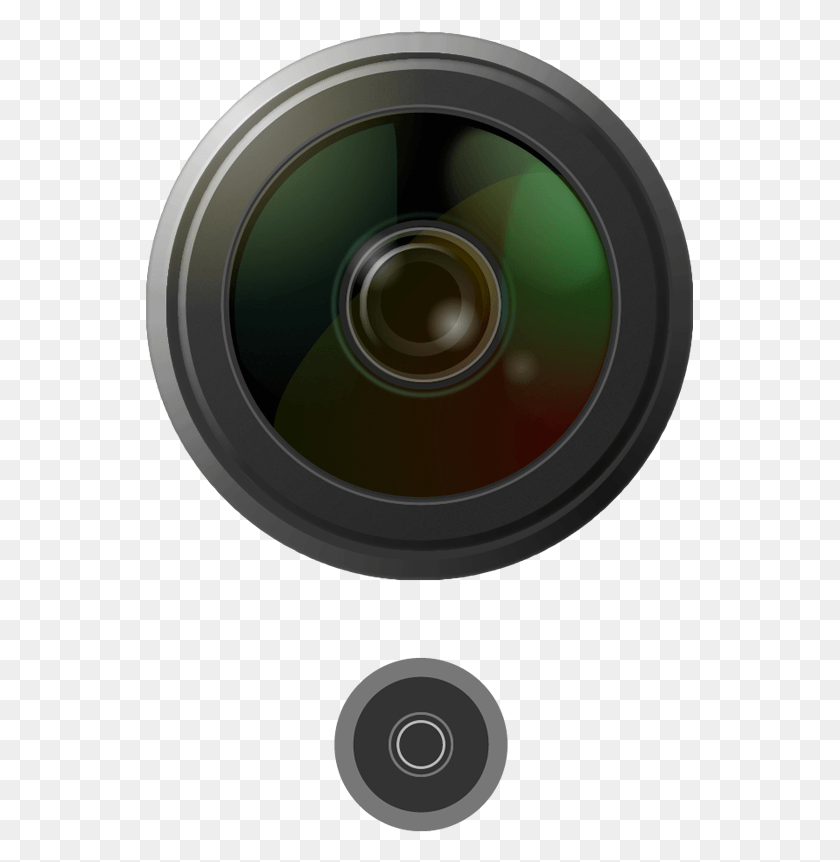 549x802 Skeuomorphic Amp Minimal Flat Icons For Photo Video Circle, Electronics, Camera Lens HD PNG Download