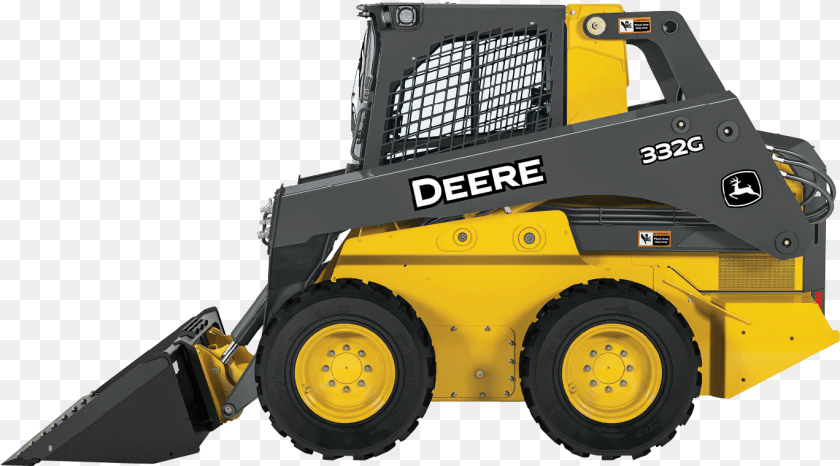 Skid Steer Loader John Deere, Machine, Bulldozer, Wheel Sticker PNG