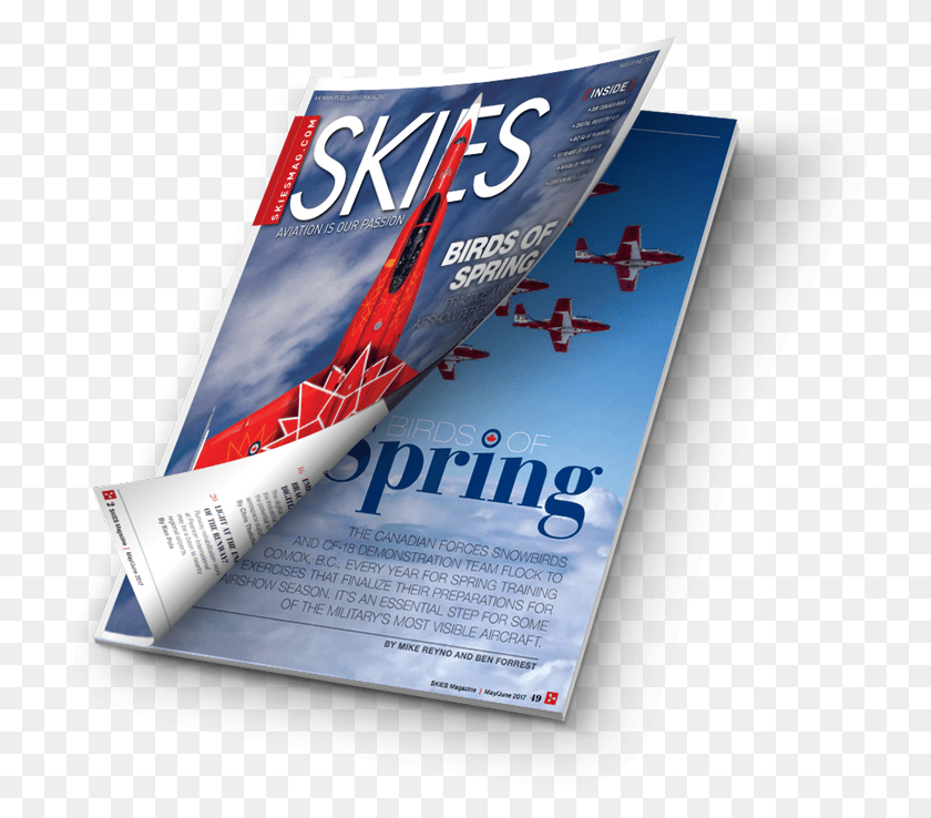 735x678 Skies Magazine Banner, Avión, Avión, Vehículo Hd Png