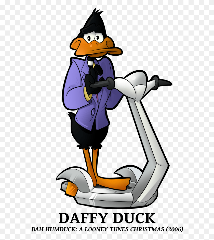 598x885 Skiing Clipart Daffy Duck Bah Humduck A Looney Tunes Christmas Daffy Duck, Clothing, Apparel, Toy HD PNG Download
