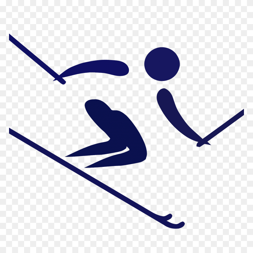 1280x1280 Skiing Ski Sport Snow Mountain Image Alpine Skiing Olympic Symbol, Text, Alphabet HD PNG Download