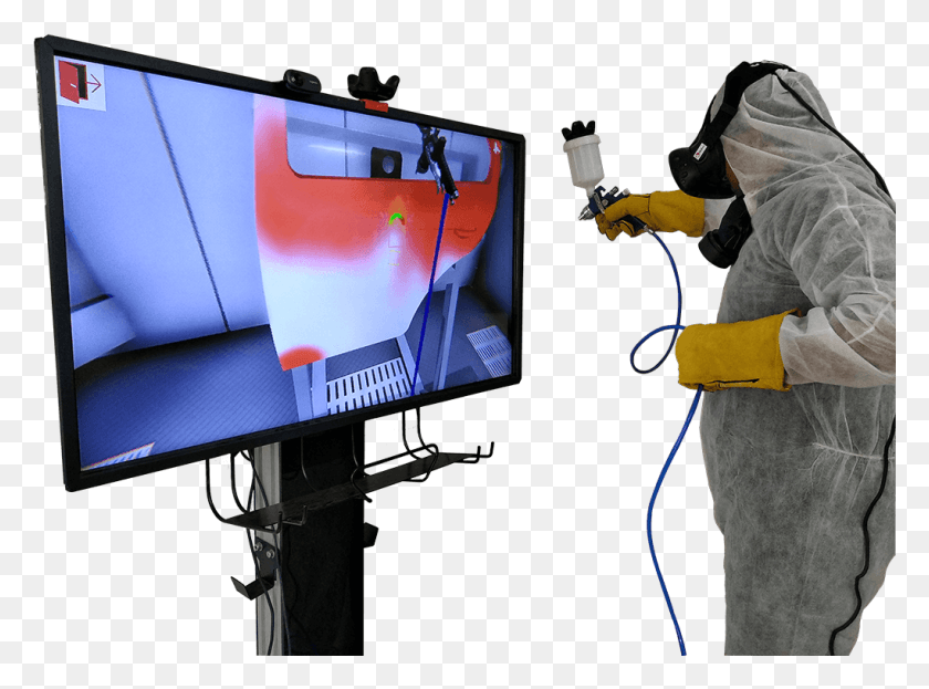 1021x738 Skillveri Chroma Air Spray Painting Simulator Painting Simulator, Monitor, Screen, Electronics HD PNG Download