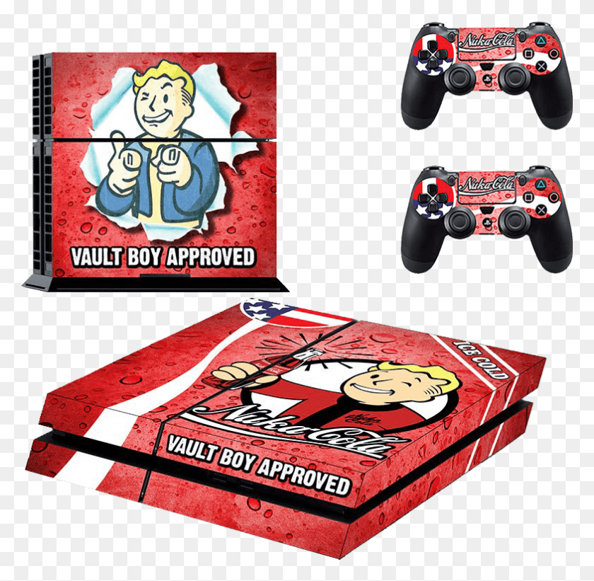 784x765 Skin Fallout Nuka Cola Ps4 Fallout Skin For, Electronics, Joystick, Box HD PNG Download