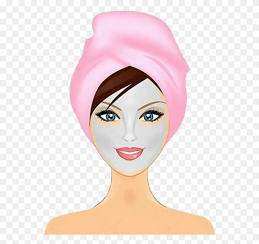 564x732 Skincare Spa Facialfreetoedit Spa Face Mask Clipart, Clothing, Apparel, Bonnet HD PNG Download