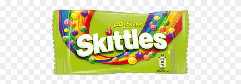 486x233 Skittles Crazy Sours Candies 38 G Skittles, Sweets, Food, Confectionery HD PNG Download