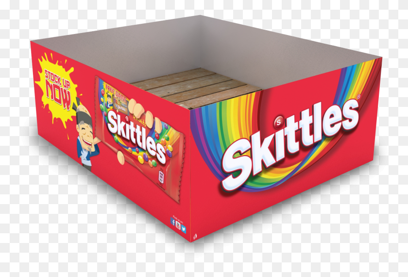 1483x971 Skittles Fruit Ninja Pos Suite, Коробка, Картон, Картонная Коробка Png Скачать