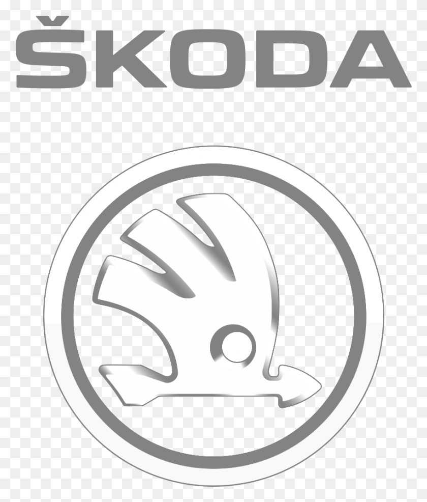 849x1009 Skoda Logo 2011, Hubcap, Wheel, Machine HD PNG Download