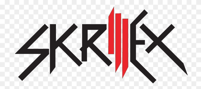 1530x677 Skrillex Logo, Text Sticker PNG