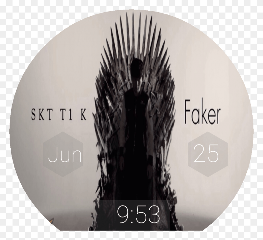 960x870 Skt T1 K Faker Watch Face Preview, Text, Dvd, Disk HD PNG Download
