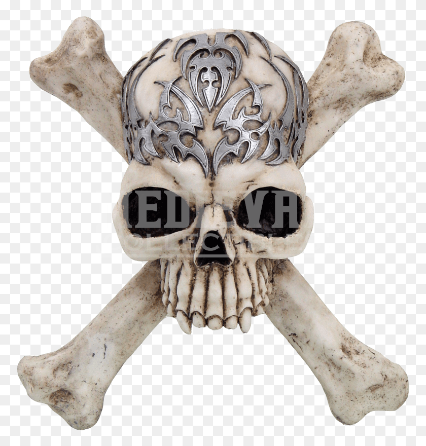 775x820 Skull, Cross, Symbol, Skeleton HD PNG Download