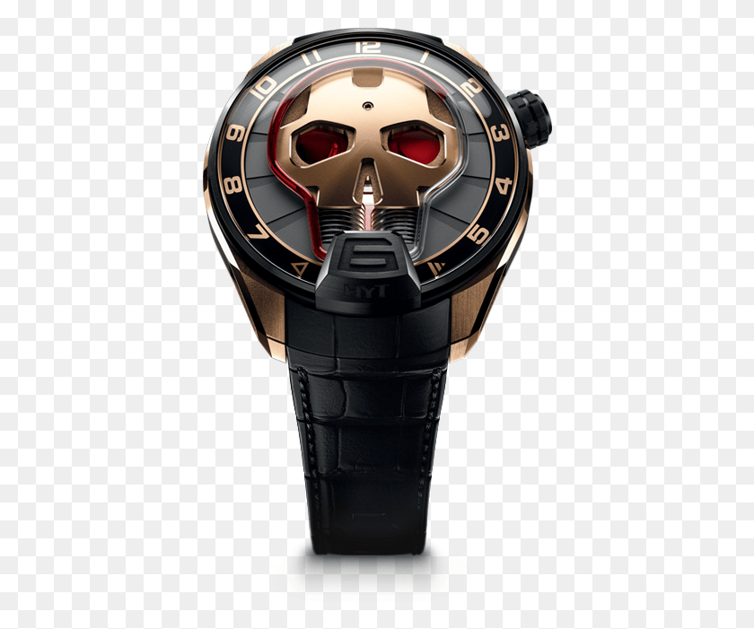 390x641 Skull 51 Mm Hyt Skull, Wristwatch, Helmet, Clothing HD PNG Download