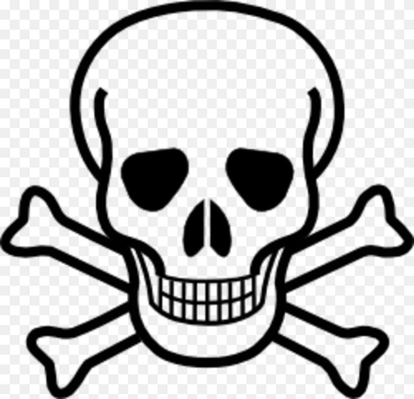 Skull And Crossbones, Gray Transparent PNG