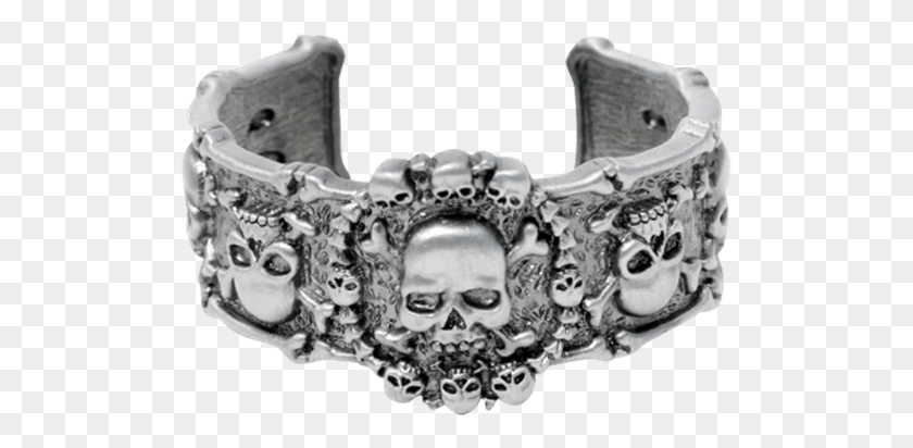 507x352 Skull And Crossbones Bracelet Bracelet, Cuff, Buckle, Accessories HD PNG Download