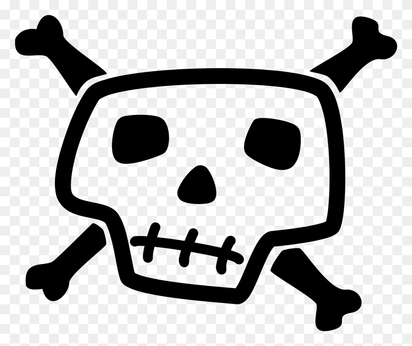 2189x1811 Skull And Crossbones Skull And Bones Drawing, Gray, World Of Warcraft HD PNG Download