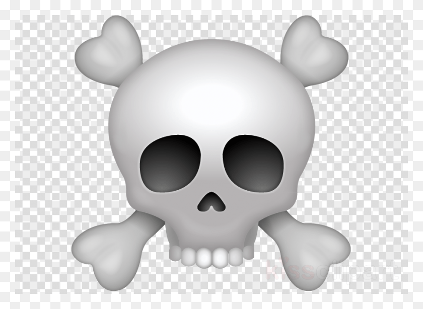 900x640 Skull Emoji Clipart Emoji Clip Art Transparent Background Skull Emoji, Toy, Animal, Mammal HD PNG Download