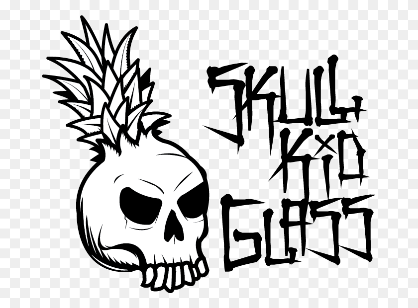 673x560 Skull Kid Glass Illustration, Planta, Piña, Fruta Hd Png