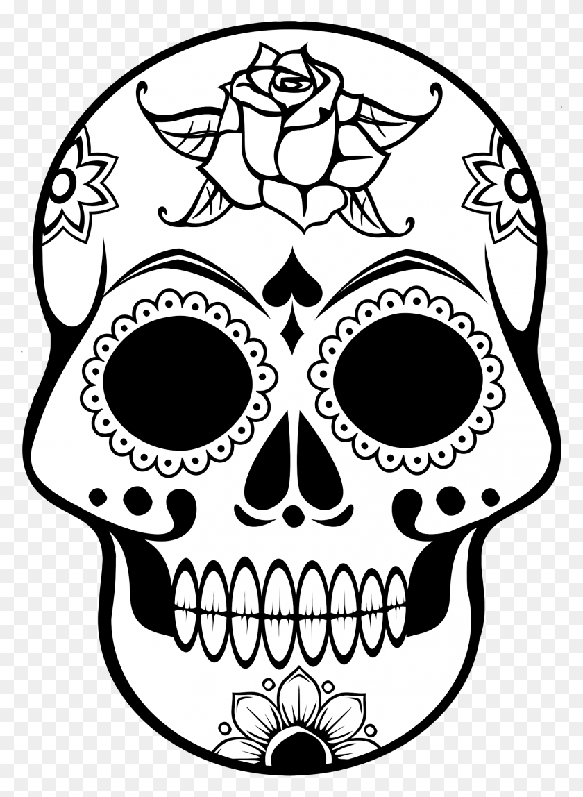1641x2289 La Colección Más Increíble Y Hd De Skull Line Art, Almohada, Cojín, Doodle Hd Png