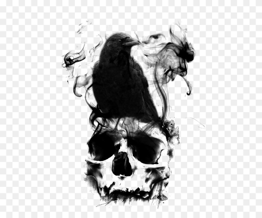 480x640 Cráneo Png / Camiseta De Manga Larga Hd Png