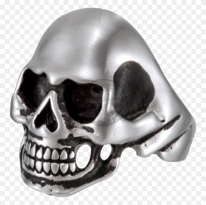 764x777 Skull Statement Biker Skullhead Ring Stainless Steel Skull, Helmet, Clothing, Apparel HD PNG Download