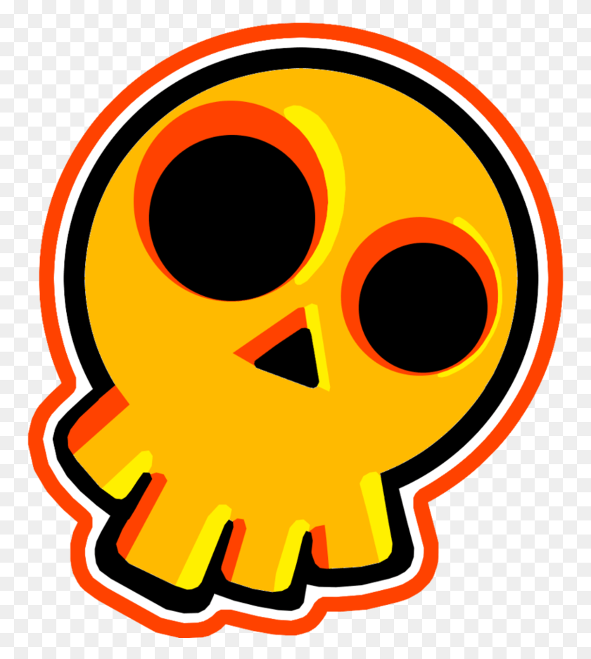 763x877 Skull Sticker Design By Crimson Soda On Clipart Library Logo Design Sticker, Pac Man, Graphics HD PNG Download