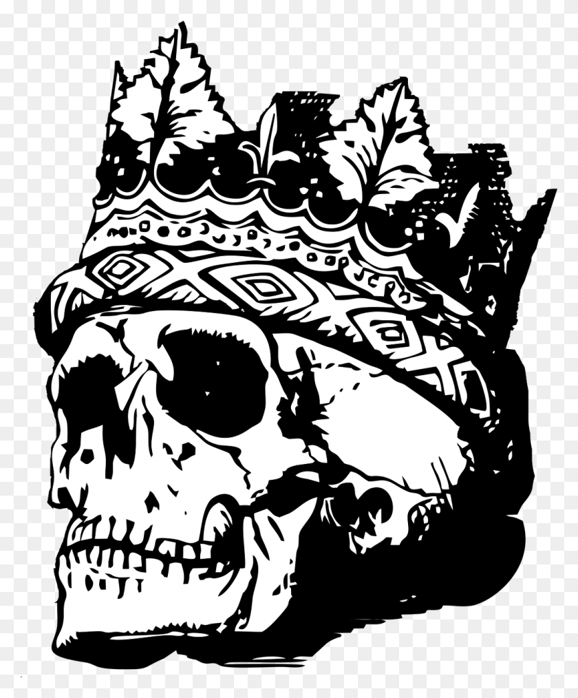 1046x1280 Skull With Crown Skull Crown Free Picture Skull With Crown, Stencil, Accessories, Accessory HD PNG Download
