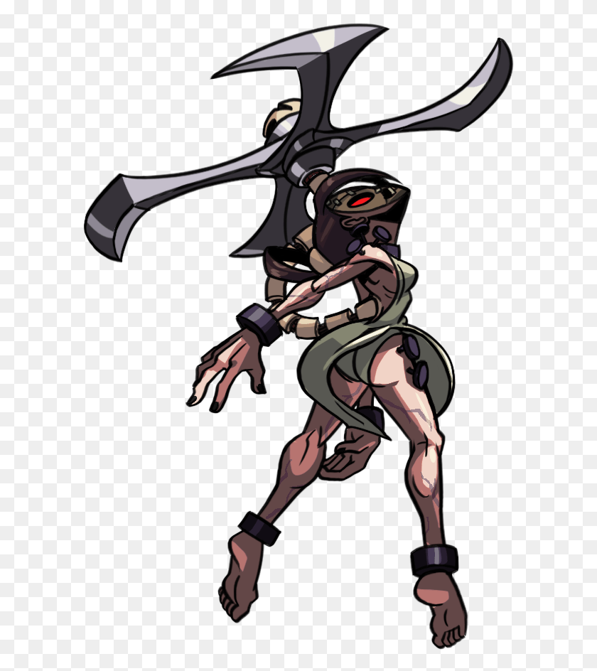 607x884 Skullgirls Sprite Of The Day Cartoon, Person, Human, People HD PNG Download