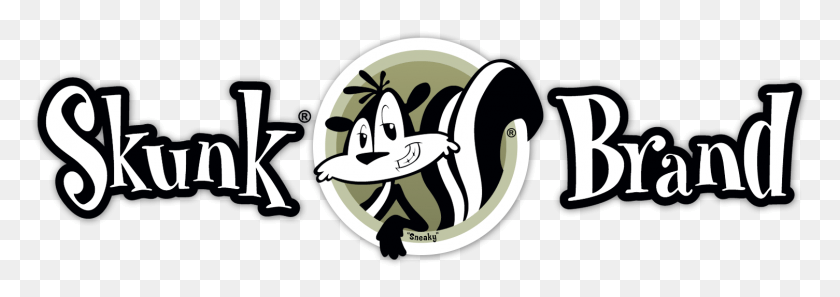 1505x459 Skunk Brand Логотип Бренда Skunk, Символ, Товарный Знак, Животное Hd Png Скачать