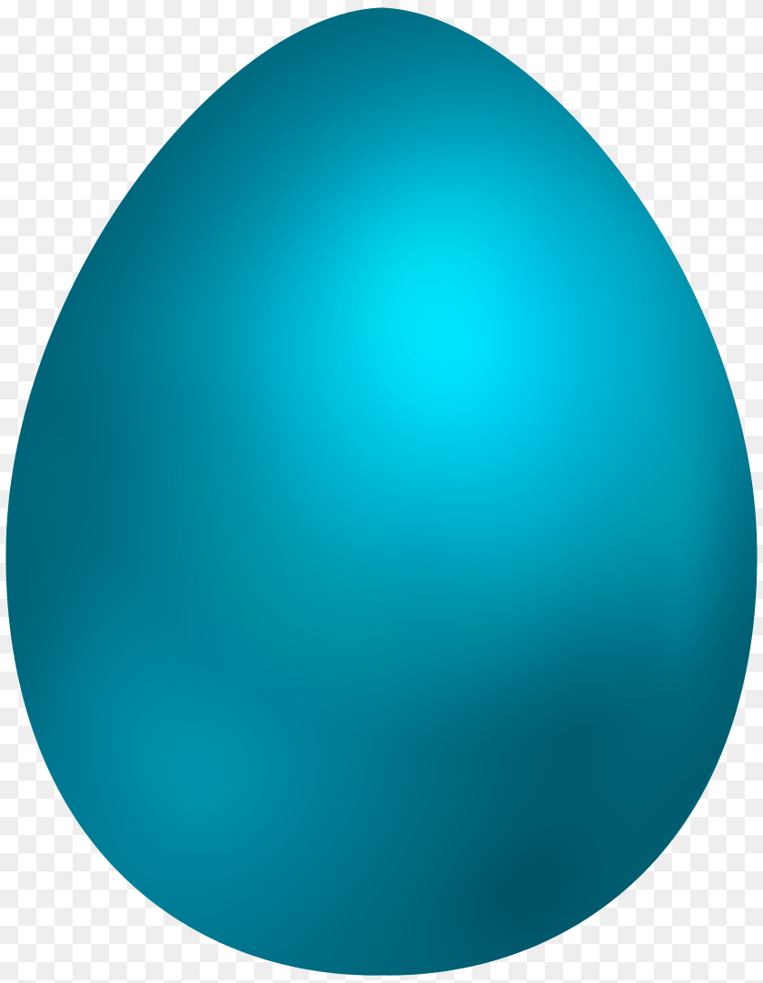 3879x5000 Sky Blue Easter Egg Clip Art Easter Egg, Easter Egg, Food, Clothing, Hardhat Sticker PNG