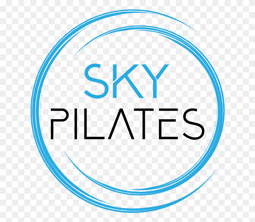 642x674 Sky Pilates Logo Circle, Symbol, Trademark, Text HD PNG Download