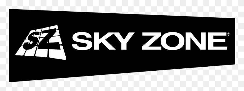 1501x489 Descargar Png Sky Zone Logo 2016 Blackampwhite V1 01 Sky Zone Logo, Texto, Alfabeto, Word Hd Png