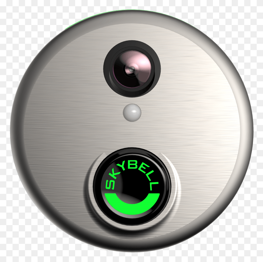 2011x2006 Skybell Silver Skybell Camera, Disk, Gauge, Electronics HD PNG Download