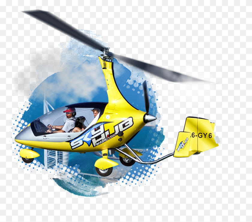 856x748 Skydiving Plane Gyrocopter Dubai, Person, Human, Aircraft HD PNG Download