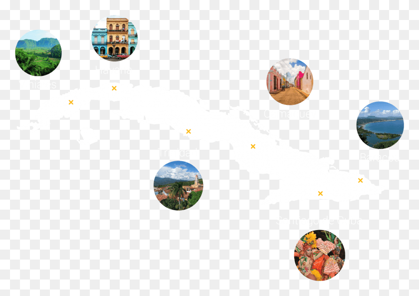 1847x1264 Skydream Cuba Tours Departure Points Shown In Cuba Sphere, Plot, Map, Diagram HD PNG Download