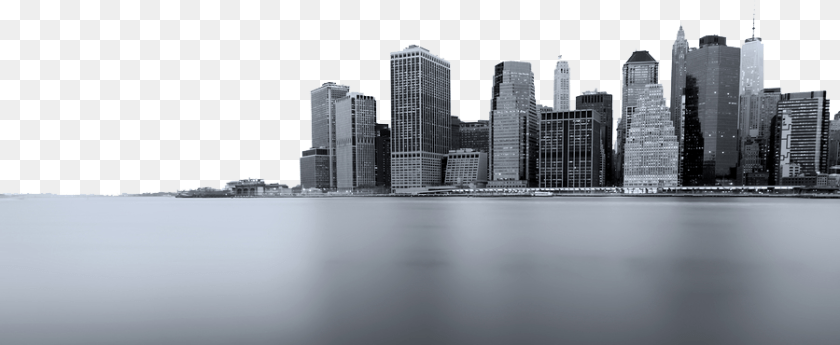 900x370 Skylinecut Brooklyn, Architecture, Building, City, Cityscape Sticker PNG