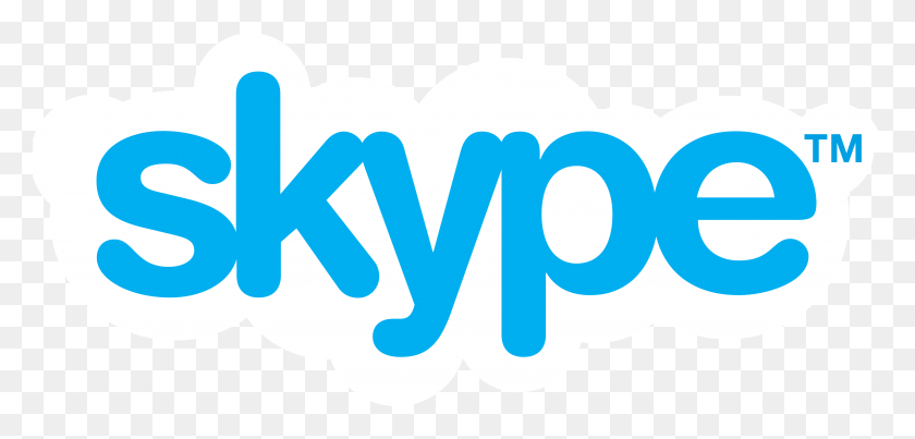 3701x1629 Descargar Png Skype Marca De Agua Clip Logotipo De Skype, Texto, Logotipo, Símbolo Hd Png