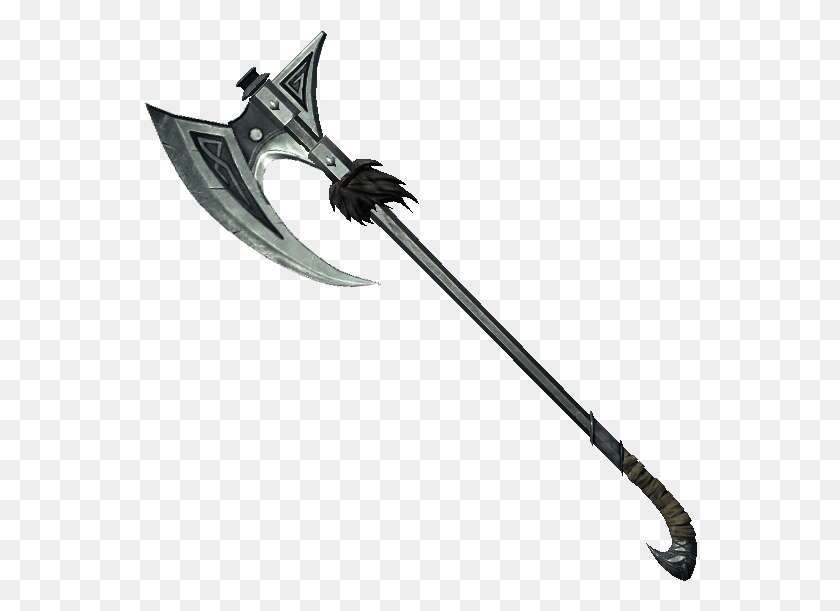 554x551 Skyrim Nordic Battle Axe, Weapon, Weaponry, Symbol HD PNG Download