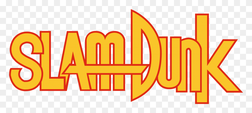 2673x1090 Slam Dunk Anime Logo 3 By Lisa Slam Dunk Logo, Этикетка, Текст, Символ Hd Png Скачать