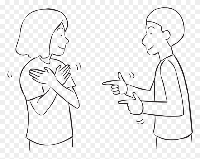 989x769 Slap Bang Person Pointing At Another Person, Stencil, Human HD PNG Download