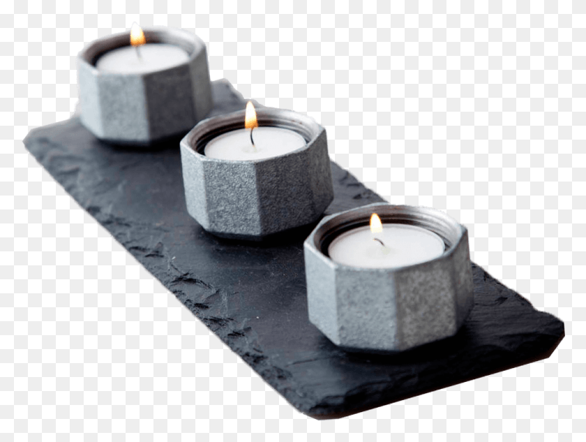 1016x747 Slate Candle Holder, Spa HD PNG Download