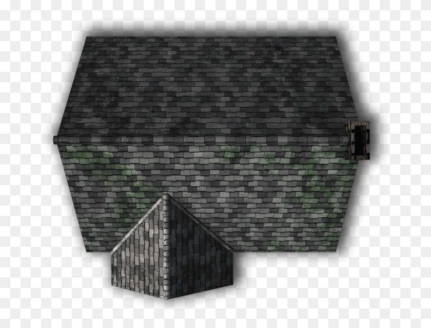 684x578 Slate Roof Ae Roof Top View, Triangle, Rug, Brick HD PNG Download
