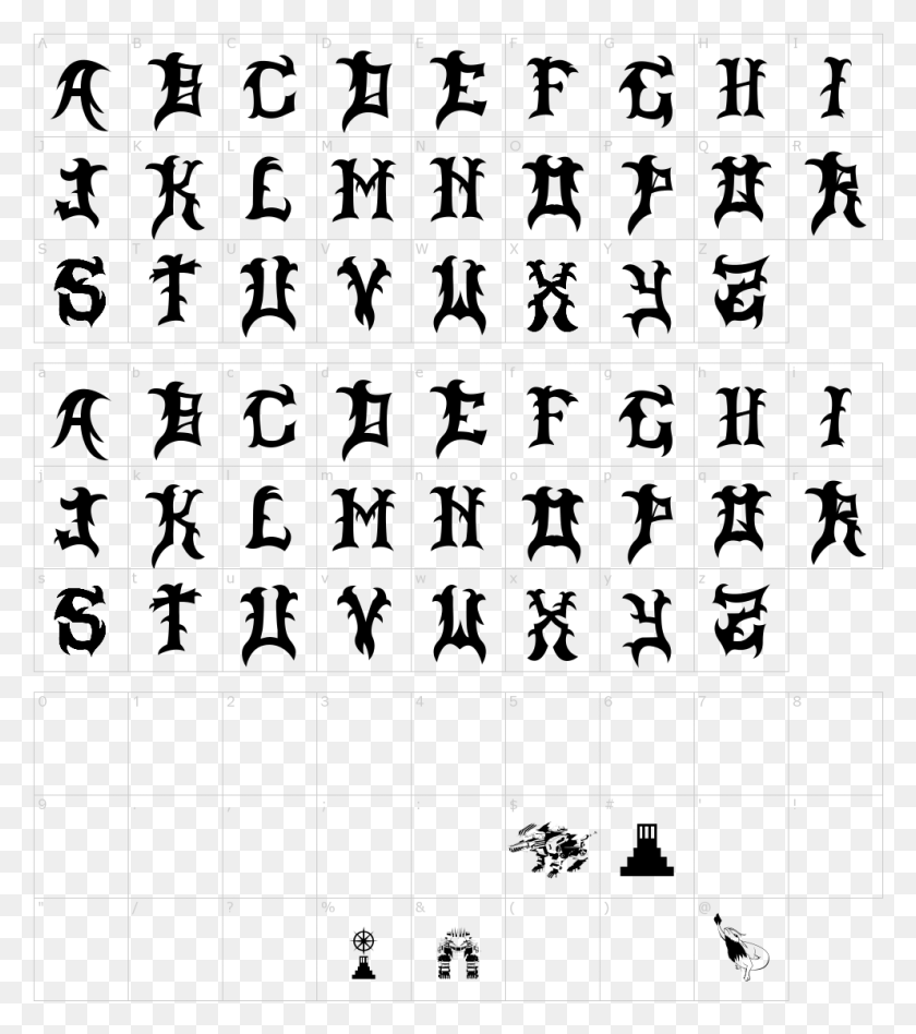 992x1130 Slayer Dragon Font Dragon Slayer Font, Text, Number, Symbol HD PNG Download