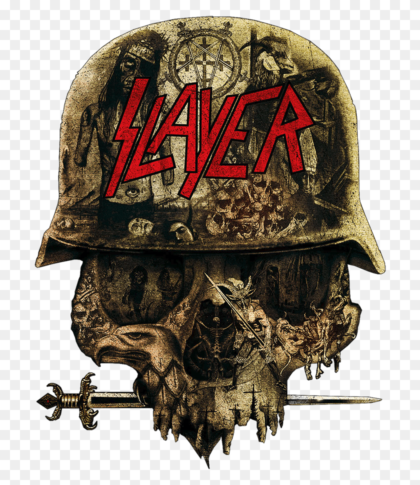 704x910 Slayer Live In Manila, Clothing, Apparel, Helmet HD PNG Download